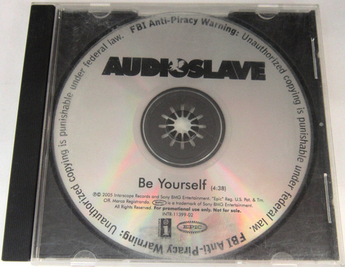 Audioslave - Be Yourself Importado Usa