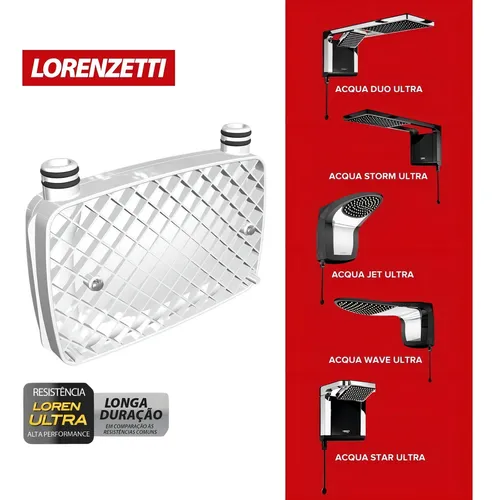 Resistencia Lorenzetti Ultra Acqua Storm Acqua Duo 220v