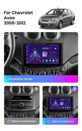 Radio Estéreo Android Auto 2din Pantalla Para Aveo 2006-2012