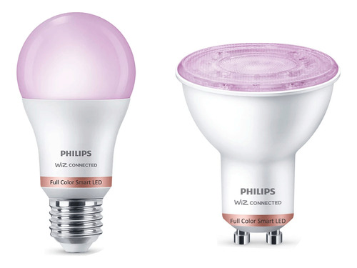 Lámpara Led Bulbo Color E27 8w + Gu10 Philips Smart Rgb Wifi