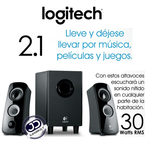 Sistema De Sonido 2.1 Logitech Z323 · 30 Watts Rms (reales)