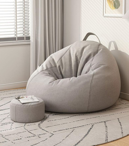 Mini Sofa De Bolsa Puff Xl Para Dormitorio Living 110x130 Cm