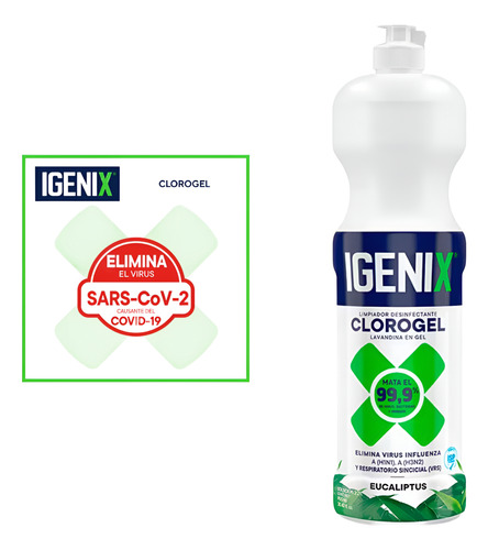 Clorogel Igenix 900ml Limpieza Profunda Y Fragancia