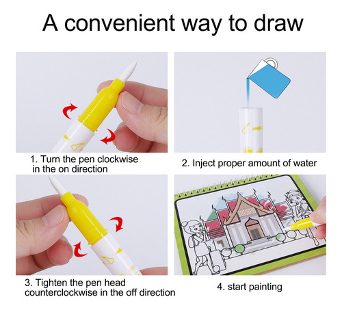 Páginas De Pintura Al Agua Para Educación Temprana & Doodle