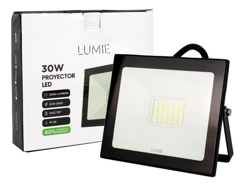 Imagen 3 de 6 de Reflector Led 30w Interior - Exterior Frio Luz Potencia
