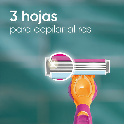 Rastrillo Gillette Venus Simply3 + 2 Repuestos Para Depilar