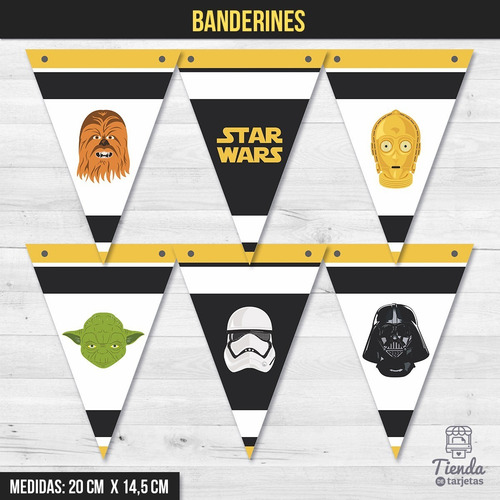 Imagen 10 de 10 de Kit Imprimible Star Wars - Guerra De Las Galaxias