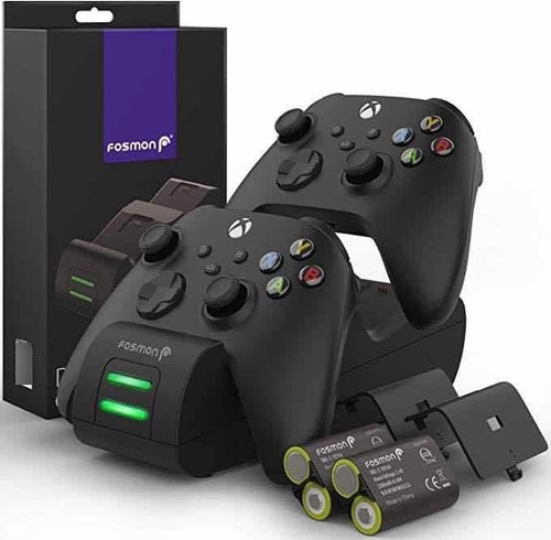 Estación De Carga Para Controles Xbox One +2 Baterias Fosmon