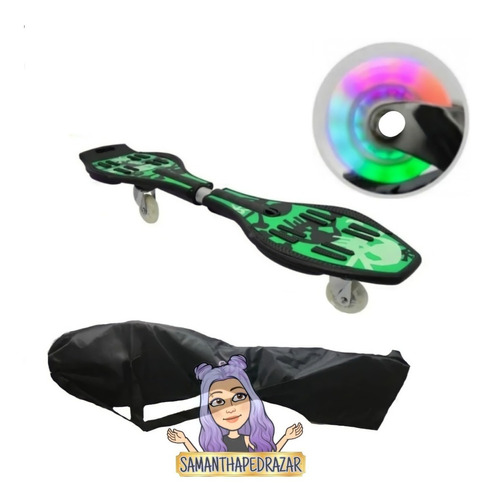 Patineta Ripstik 2 Ruedas Led Reforzada + Funda Gratis