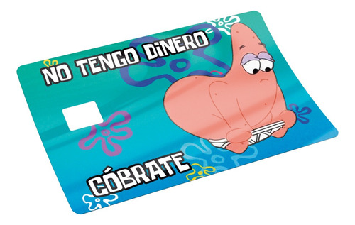 Sticker Tarjeta Banco Licencia Acabado Holográfico Patricio