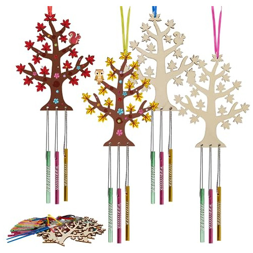 10 Pack Fall Wind Chime Kit For Kids Make You Own Fall ...