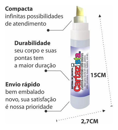 Super Combo Canetão Duplo + 2 Tintas Não Metiq 500ml Kit Esc