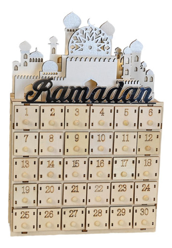 Calendario De Adviento De Ramadán Led, Decoración De Eid