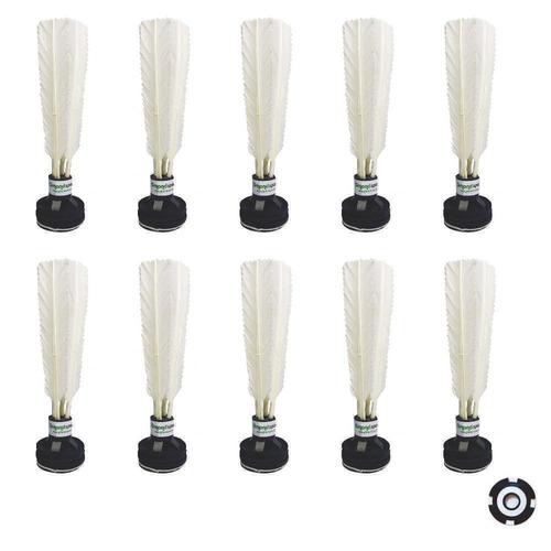 Kit 10un Peteca Gmond Sports Oficial Extra Com Sinalizador