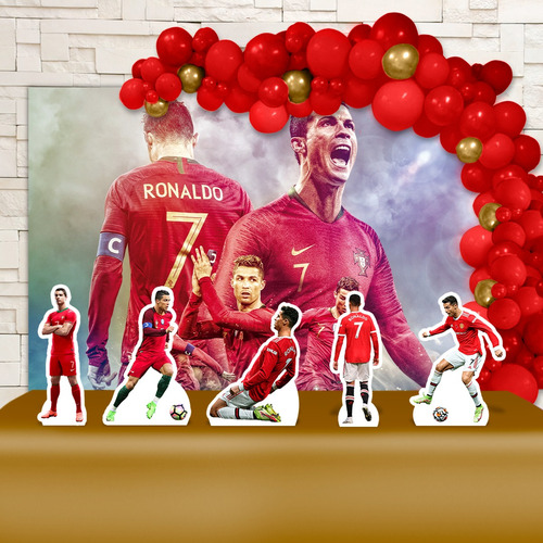Painel De Festa Decoração Cristiano Ronaldo Portugal M