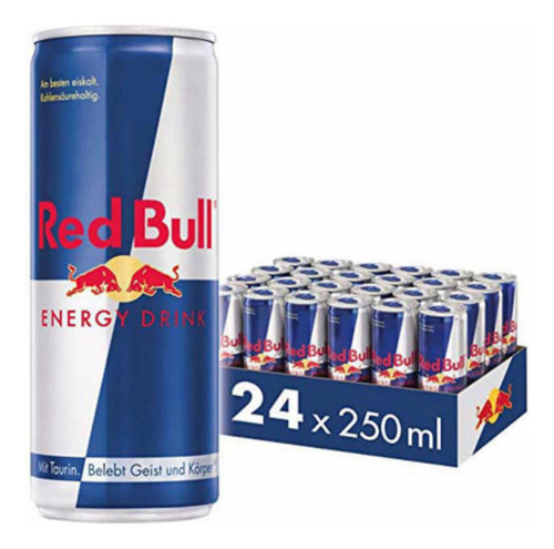Caja Red Bull Con 24 Latas De 250 Ml