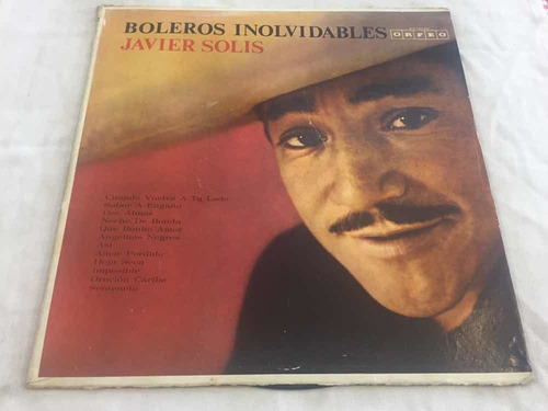 Javier Solis Boleros Inolvidables Disco Vinilo Lp