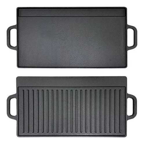 Plancha Y Grill Doble De Hierro 43 Cm Vonne 