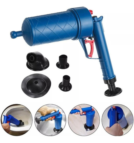 Destapador De Cañerias Manual Para Inodoro Air Drain Blaster