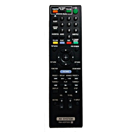 Control Remoto Sony Teatro & Bluray Rm-adp053 + Pilas Sony