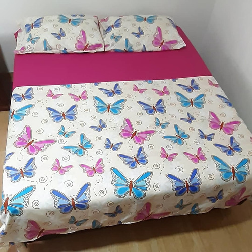 Juego De Sábanas Para Cama Sencilla Semidoble O Doble