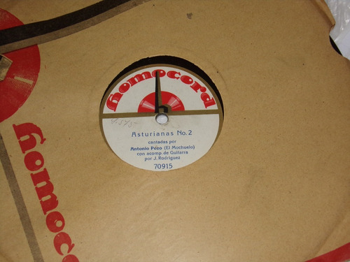 Antonio Pozo Asturianas N°1 Y 2 78rpm Kktus