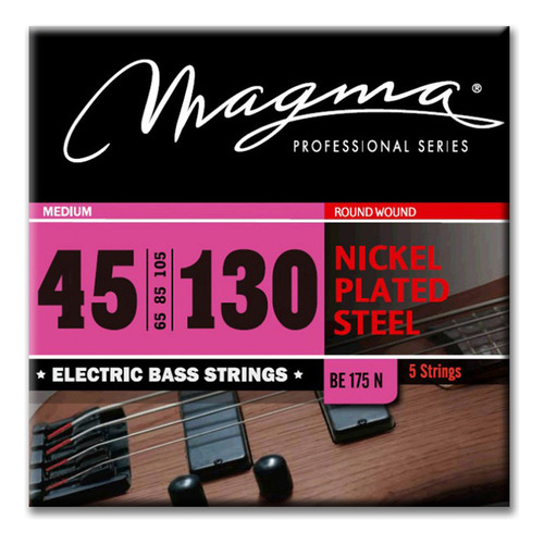 Encordado Bajo Electrico 5 Cuerdas 045 - 130 - Magma Be175n