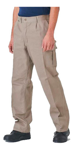 Pantalón Ombu Cargo De Trabajo Beige Original  Fact A O B