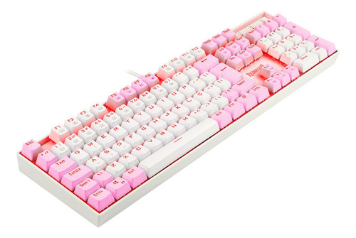 Redragon Mitra Single Color Branco E Rosa Switch Azul