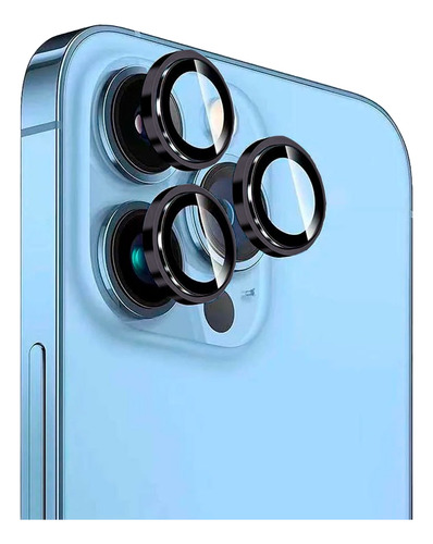 Protector Camara Para iPhone 13 Pro/pro Max Round Negro