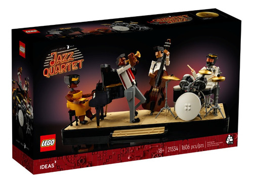 Blocos de montar LegoIdeas Cuarteto de Jazz 1606 peças em caixa