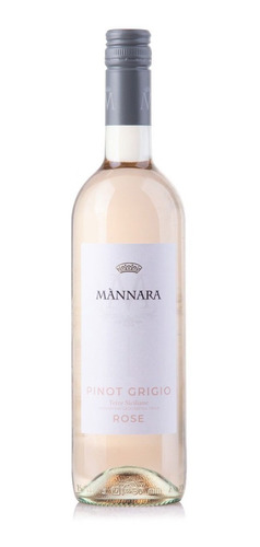 Vinho Italiano Mannara Pinot Grigio Rosé T. Siciliane 750ml