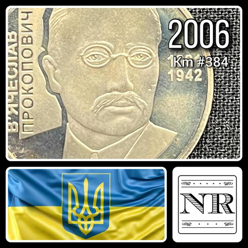 Ucrania - 2 Grivnia - Año 2006 - Km #384 - V. Prokopovych