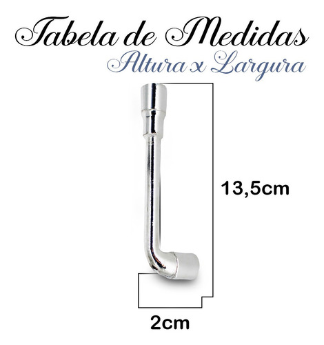 Imagem 4 de 7 de Chave Biela Tipo L 16mm Ferramenta Trabalho/domestico Orig.