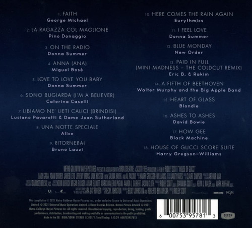Cd House Of Gucci (music From The Motion Picture) (various) Estándar