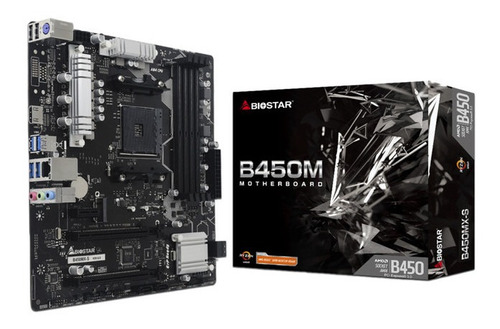 T. Madre Biostar B450mx-s, Chipset Amd B450,soporta: