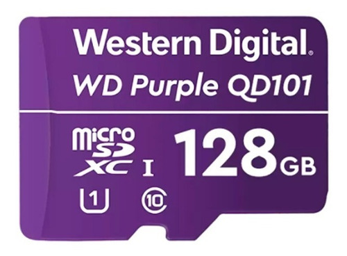 Memoria Microsd Wd Purple 128 Gb Ideal Para Videovigilancia