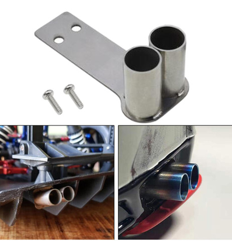 3 X 1/10 Rc Tubo De Universal Crawler Piezas De Fila Doble