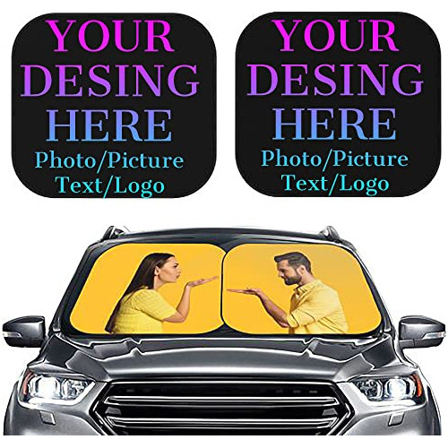 Custom Windshield Sun Shade For Car Personalized Your Photo 