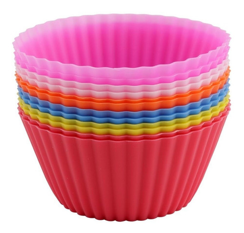 60pcs. Forminha Para Mini Cupcake Muffin - Forma De Silicone