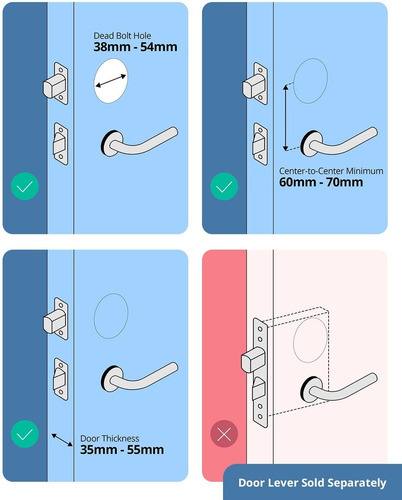 Imagen 6 de 6 de Smart Lock Touch Wifi Escaneo De Huellas Dactilares ...