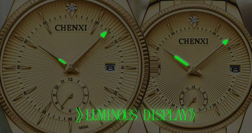 Reloj De Pulsera Analógico De Cuarzo Dorado