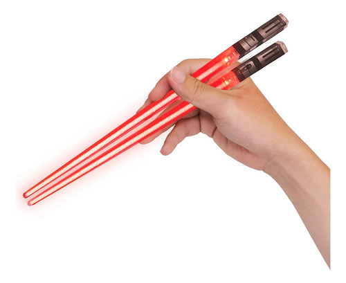 Palillos Sabers Chop Con Luz Led De Star Wars, 1 Unidad