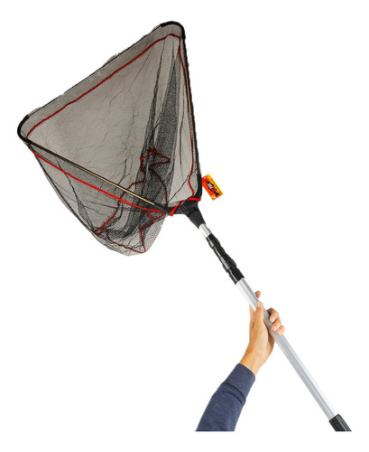 Copo Pesca Triangular Plegable Extensible 2,4 Mt Red 40 Cm