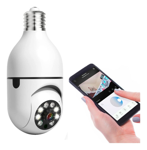 Cámara Foco Espía Wifi Sensor De Movimiento