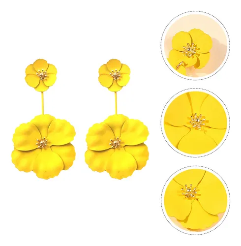 Pendientes Tipo Candelabro, Pendientes Con Flores, Ramas
