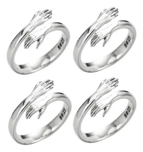 2024 4 Anillos De Abrazo De Tamaño Ajustable For Regalo De