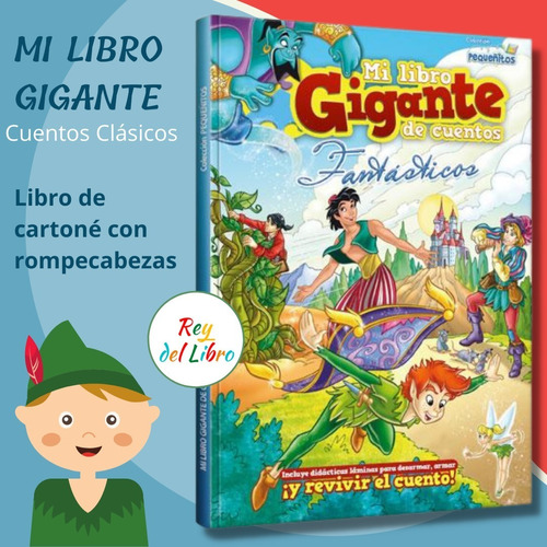 Libro Gigante De Cuentos Fantásticos- Con Rompecabezas