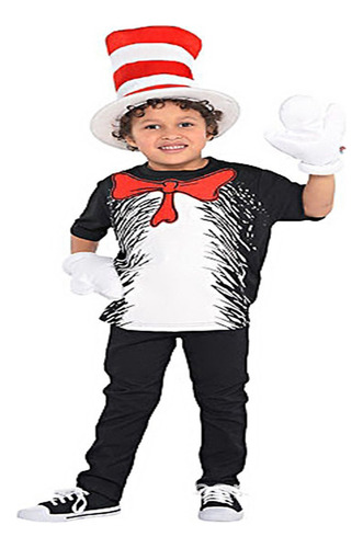 Fwefww Halloween El Gato En El Sombrero Cos Niños Cosplay