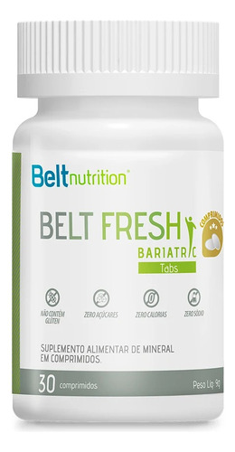 Belt Fresh Bariatric Tabs - 30 Comprimidos - Belt Nutrition Sabor Comprimido
